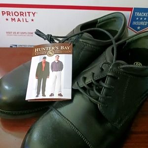 Hunter Bay Leather Mens Dress Shoes Size 10